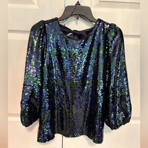 Brand New Crown & Ivy sequin shirt